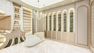 CIRI Custom Vintage Style Wooden Perfume showcase Nostalgic Perfume Shop Wooden Paint Display <strong>Shelf</strong> - Product Image 4