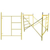 Andamio de Acero Galvanizado con Altura Ajustable, Tipo Puerta, con Soporte Lateral Extensible para Construcción Industrial