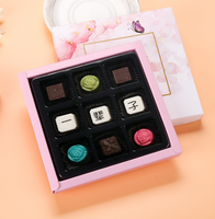 Boîtes cadeaux d'emballage de chocolat avec diviseur carton boîtes de chocolat de mariage vides personnalisées papier magnétique alimentaire OEM CMYK