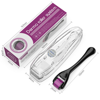 Rouleau Derma DRS 540 personnalisé OEM/ODM, rouleau à micro-aiguilles en titane portable, aiguilles de 0,5 mm/1,5 mm, adapté aux soins de la peau à domicile