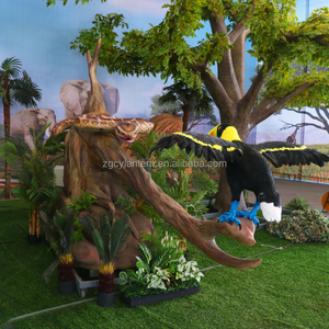 Tùy chỉnh kích thước cuộc sống animatronic rắn và Toucan với cảnh cây động vật cơ khí thực tế cho công viên chủ đề rừng - Product Image 4