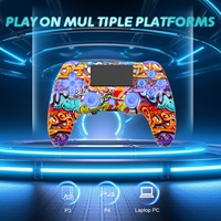 Kontroler Game Ergonomis Nirkabel RGB 6-Axis Gyro Getaran Ganda Sensor Gerak untuk PC Baterai 600mAh Grosir Dukungan Kustom