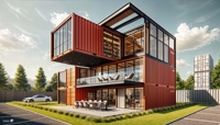 Conteneur maritime modifié : café mobile, librairie modulaire, kiosque de centre commercial, toilettes portables d'extérieur