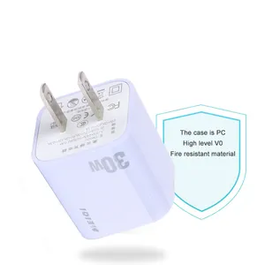 New Arrival Gan Wall Charger Pd 30w 35w Usb C Type-C Fast Charger For Mobile Phone Charging