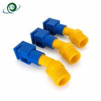 Nosel Semprot Plastik Duckbill 1/2 Inch Ulir Jantan untuk Pencucian Panel Surya Semprotan Kipas Sudut Lebar untuk Pembersihan PV Atap