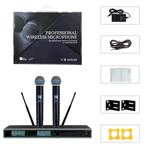 Sistema Microfonico Wireless Professionale GAW-SK1000 ad Alte Prestazioni PLL, <span class=keywords><strong>100</strong></span> Metri, 2 Canali, 100dB SNR, Distorsione <0.1% per KTV - Product Image 6