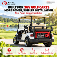 Kit de batterie pour voiturette de golf 36V 120Ah LiFePO4 avec BMS 250A intégré, écran tactile LCD, surveillance via application Bluetooth, plus de 6000 cycles, autonomie de 50 miles