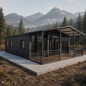 Maisons pliantes extensibles SUNRISE à 3 chambres de 40 pieds, vente en gros à prix abordable, maisons habitables personnalisées de 20 pieds, les plus vendues - Product Image 1