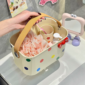 Xách tay cống giỏ lưu trữ hộp dễ thương đồ dùng cá nhân Hộp lưu trữ tắm lưu trữ bin sinh viên vòi hoa sen Gel tổ chức hộp - Product Image 2