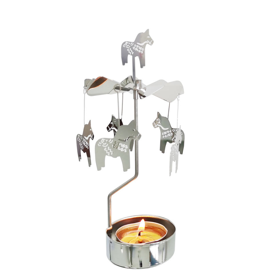 Custom Carousel Candle Rotating Windmill Rotary Candle Holder Spinning ...