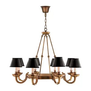 220V Kitchen Lamp Industrial Vintage Brass Lighting Fittings Pendant Ceiling Chandelier Light