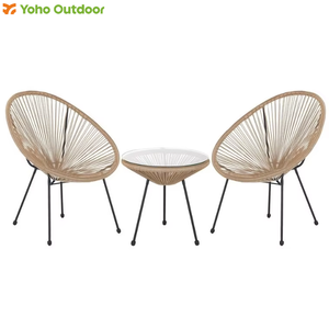 Yoho Hiện Đại Chất Lượng Cao Đồ Nội Thất Ngoài Trời 3Pcs <span class=keywords><strong>Bistro</strong></span> Đặt Ngoài Trời Vườn Đầy Màu Sắc Acapulco Bàn Và Ghế Đặt Cho Ban Công - Product Image 1