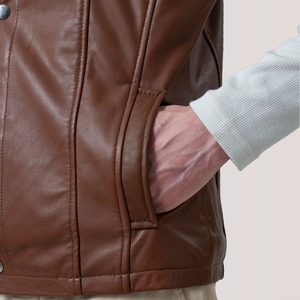 Nuevo Chaleco de Cuero para Hombre, Liso, Transpirable, Personalizado, Hecho en Pakistán, Cómodo y Ligero - Product Image 6