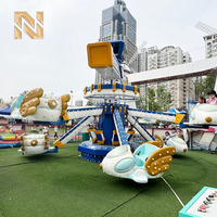 Manège pour enfants Nova Rides Cartoon Winged Airplane Self Control Ride 16 places, manège à commande manuelle SC-XJ, hélicoptère pour enfants