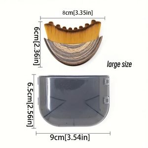 Lymphatische Kontur-Gesichtsbürste, Manueller Lymphdrainage-Massagegerät, Natürliche Make-up-Pinsel mit Langlebigen Weichen Borsten - Product Image 2