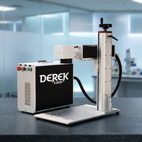 Graveur laser à fibre MOPA Derek 30W, refroidi par air, machine portable Galvo pour marquage couleur sur acier inoxydable et gravure métallique