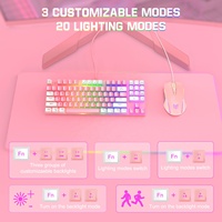 ONIKUMA G26 + cw905 Clavier mécanique ergonomique à profil bas, souris, clavier de jeu pour PC, ordinateurs portables
