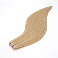 Extensiones de Cabello Humano Remy Ruso de Primera Calidad, Trama de Seda de Mariposa de Lujo, Trama Ultrafina Sin Costuras para Salones Profesionales