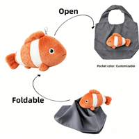 Sacs à dos en peluche portables, écologiques, réutilisables, personnalisés en usine, avec poignées longues, lavables et pliables, pour le shopping