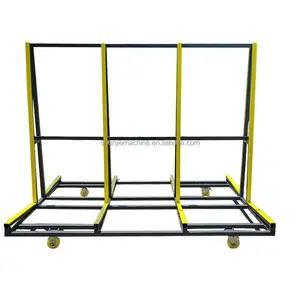 Wholesale 2.5 Meters Loading 1000 Kg Large Glass Transport Cart A-frame Door And Window Transportation Racks