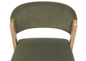 Chaise de salle à manger moderne et simple en bois de frêne massif, rembourrée en tissu, durable, adaptée aux restaurants, cafés et hôtels - Product Image 6