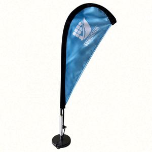 Mini Teardrop Desk <b>Flag</b> Advertising Beach Banner Flying Table Stand for Automotive Insurance Education Agriculture Travel Agency - Product Image 5