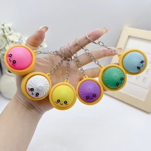 Cute Cartoon Backpack Key with Silicone Coating Looks Nice Is Fashionable It's a Cheap Party Gift Made of Silicone <b>Keychain</b> - Product Image 3
