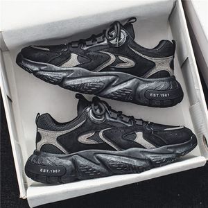 New Trendy Men's <b>Sneakers</b> 2026 Spring Versatile Breathable Mesh Casual Running Shoes Sizes 35-45 Black Grey Khaki - Product Image 4