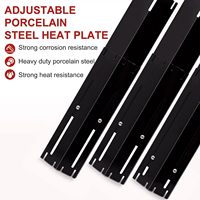 Pare-chaleur universel réglable en fer pour barbecue extérieur, déflecteurs, plaques de protection/tentes/couvercles de brûleurs, outils émaillés en porcelaine