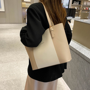 Dropshipping corea tendenza Shopping Tote tinta unita grande capacità pendolarismo monospalla borsa - Product Image 1