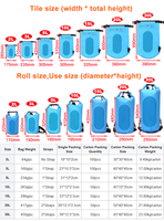 Bolsa impermeable para deportes acuáticos, bolsa seca con logotipo personalizado de 2L, 10L, 15L, 20L, 30L, 500D, PVC