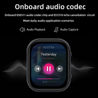 Waveshare ESP32-S3 Carte de développement de montre tactile AMOLED 2,06 pouces avec codec audio intégré, prend en charge le chat vocal IA DeepSeek, 32 Mo de mémoire Flash