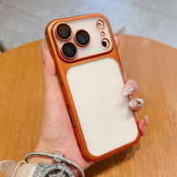 Coque de téléphone transparente transformable pour iPhone 17 Pro Max 16 15 avec protection d'objectif d'appareil photo intégrée, fine, transparente et antichoc