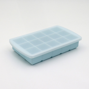 Molde de silicona personalizado para cubitos de hielo con 15 cavidades, apto para alimentos, con tapa para cubitos de hielo - Product Image 3