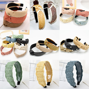 <b>Braided</b> Fabric Headband Summer Casual Women's Hair <b>Accessory</b> Yiwu Made - Product Image 2