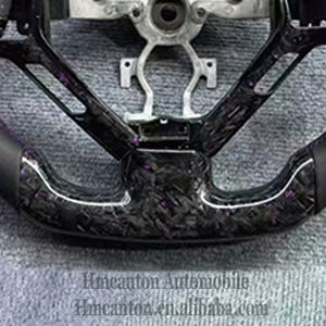 The Most Popular Smooth Leather Forged Carbon Fiber purple Top Stripe Steering <b>Wheel</b> for Infiniti G27 G37 Car Steering <b>Wheel</b> - Product Image 3