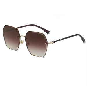 Nuevas Gafas de Sol de Moda con Marco Metálico Multicolor 2024, Estilo Degradado de Lujo Ligero con Protección UV400 para Mujer - Product Image 6