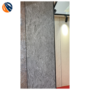Panneau <span class=keywords><strong>mural</strong></span> SPC gaufré effet <span class=keywords><strong>ardoise</strong></span> 3D, surface tactile, écologique, moderne, ignifuge et étanche <span class=keywords><strong>pour</strong></span> chambre d'hôtel et salon - Product Image 4