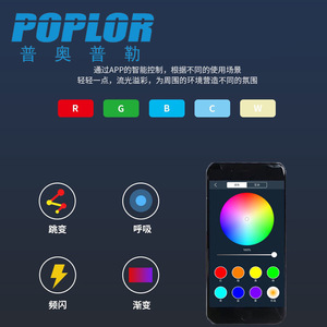 หลอดไฟอัจฉริยะ Poplor Smart LED 6W E27 ควบคุมผ่านแอพ เปลี่ยนสีได้ แสงเทียนหรี่แสงได้ RGBW - Product Image 5