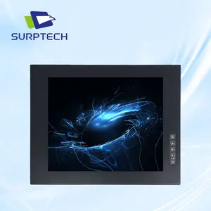 17 inch monitor IP65 touch screen panel pc embedded pi open frame 12v 15 inch touch screen monitor open frame monitor