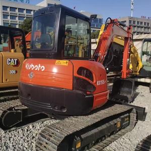 Mini-pelles Kubota KX155 d'occasion 5,5T, certifiées CE, avec accessoire de pince hydraulique - Product Image 2