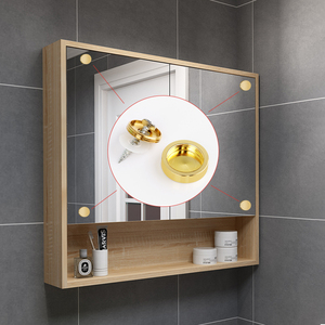 DISWEI - Tornillos Decorativos de Cobre Puro para Espejos, Accesorios de Fijación Metálicos - Product Image 2