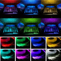 Lumières LED pour toit de voiture, effet ciel étoilé, kit de plafonnier RGBW scintillant, 1000 étoiles, mode clignotant, lumière d'ambiance étoile filante