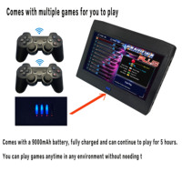 Console de Jeu Rétro Portable Mini 10 Pouces 26800-en-1 4K avec Prise EU, Prise en Charge Sans Fil 2.4GHz et Multilingue