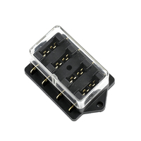 Boîte à fusibles automobile 4 voies 32VDC 100A ATC avec porte-fusibles à lame pour voiture, camping-car, bateau