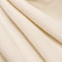 Écharpe de Noël personnalisée en tissu gaufré 2x2 (double face brossé) pour pulls et vêtements de détente haut de gamme, tissu tricoté doux