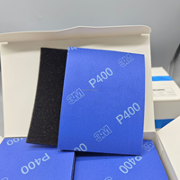 Éponge abrasive flexible 3M modèle 6112578 en oxyde d'aluminium 5x3,9 pouces, emballage boîte de 50 pièces