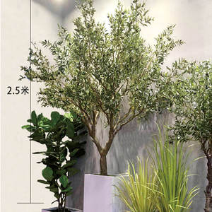Albero di Ulivo Artificiale Personalizzato Resistente ai Raggi UV per Decorazione di Ristoranti e Caffè - Product Image 5