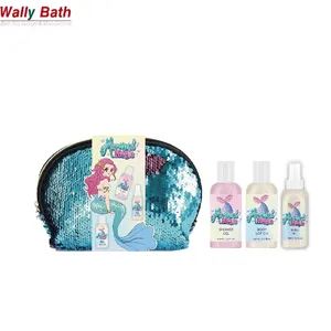 Boule de bain en forme de sirène naturelle ODM OEM, Lotion pour le corps et Gel douche, ensemble cadeau de bain Spa pour filles