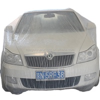 Housse de voiture imperméable en plastique transparent, garage intérieur